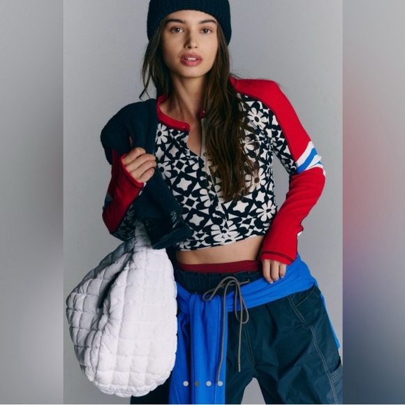FP Movement by Free People Kick Off Printed Layer in Aspen Onyx Combo - XS - Picture 1 of 4